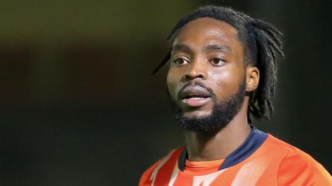 Fred Onyedinma was an 84th-minute substitute in Luton Town's victorious Championship play-off final win over Coventry City at Wembley in May