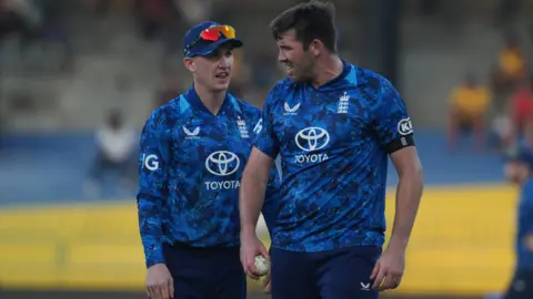 Harry Brook and Jamie Overton speak