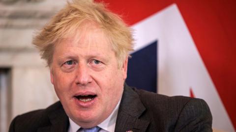 Prime Minister Boris Johnson at Downing Street