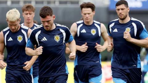 Scotland players training in Miami