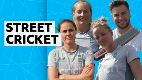 Street cricket with England's women