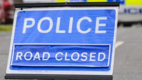 Police road closure