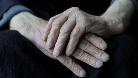 Older persons hands