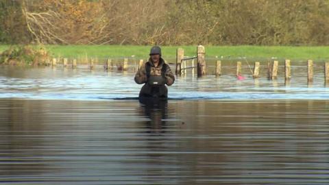 Stefan Douglas has been helping residents affected by flooding in Portadown