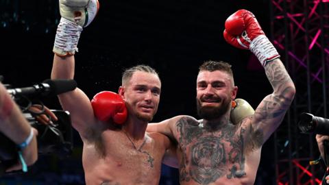 Paddy Donovan with Lewis Crocker