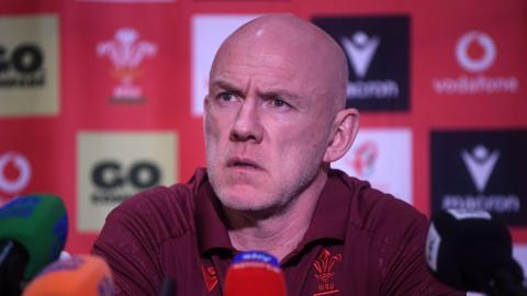 Steve Tandy at a press conference