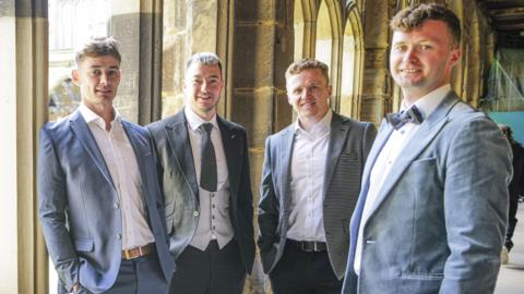 Grant Hardie, Hammy McMillan, Bobby Lammie and Bruce Mouat