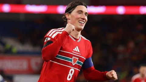 Harry Wilson celebrates