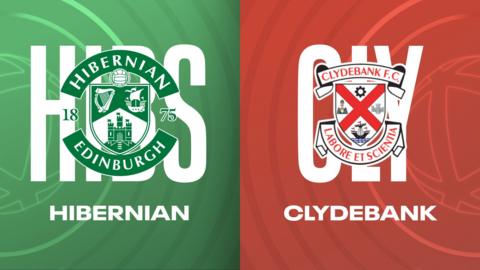 Hibernian and Clydebank badges