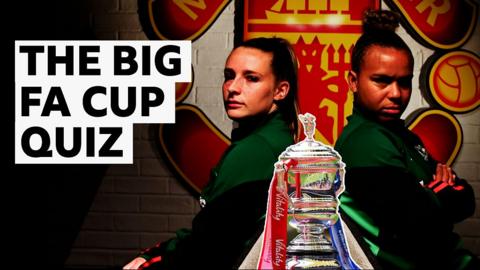 Man Utd Women's Ella Toone and Nikita Parris with the Women's FA Cup