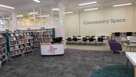 Interior of the library