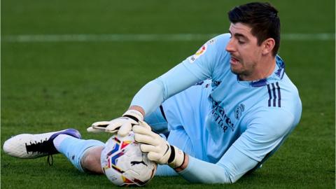 Real Madrid goalkeeper Thibaut Courtois