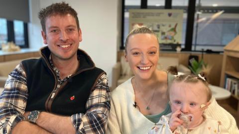 Amy and Will Wood with daughter India