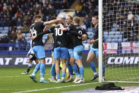 Preston players celebrating