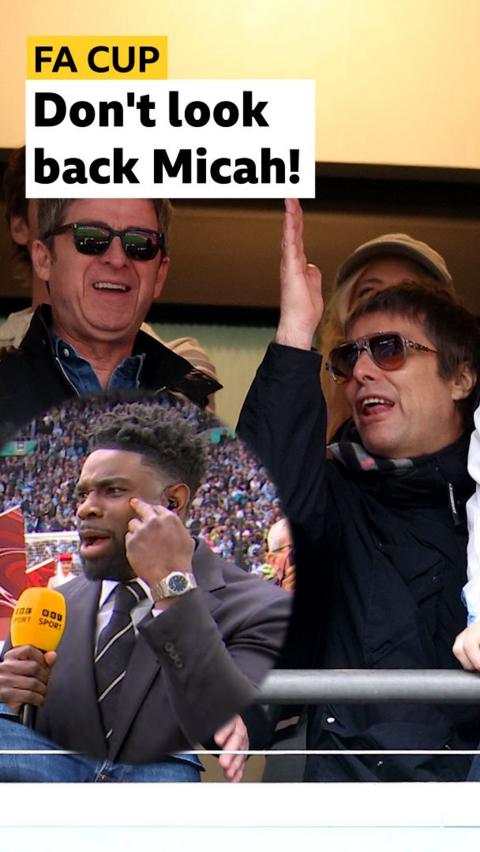 Noel and Liam Gallagher attend the FA Cup final to support Manchester City
