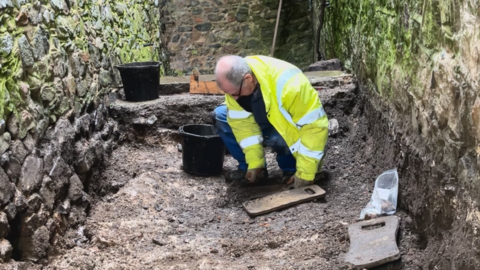 Excavation at Castle Cornet