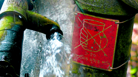 Water wells contaminated with arsenic