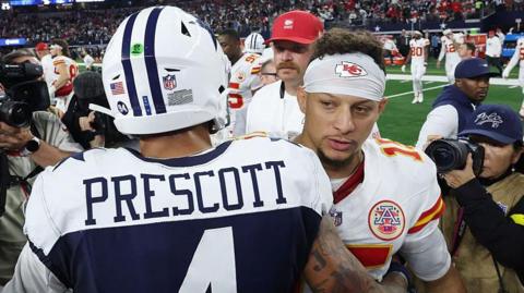 Dak Prescott and Patrick Mahomes