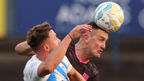 Action from Coleraine v Ballymena