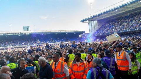 Ipswich Town supporters celebrate promotion to the Premier League after the Sky Bet Championship