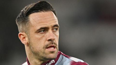 Sheffield United striker Danny Ings, pictured playing for West Ham United.