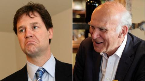 Nick Clegg and Vince Cable