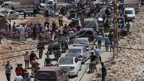 People leaving Arsal in Lebanon - 2 August 2017