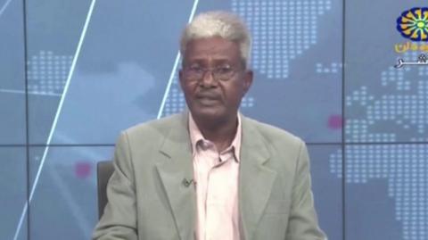 Sudan TV news presenter