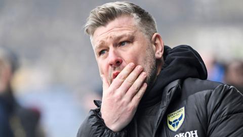 Oxford United head coach Karl Robinson says everyone should be disappointed with their four straight defeats.