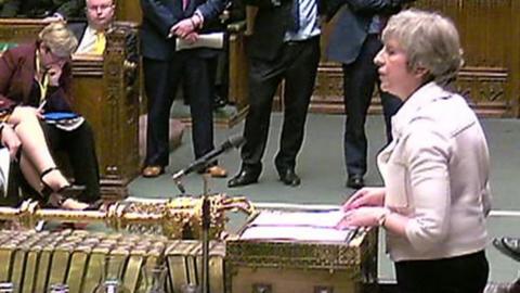 Theresa May in House of Commons