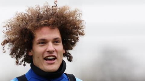 Leicester City's Wout Faes in training