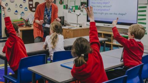 Children in a classroom