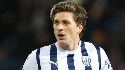 Adam Reach playing for West Bromwich Albion