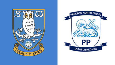 Sheffield Wednesday v Preston North End badges