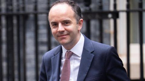 A close up shot of health secretary James Murray