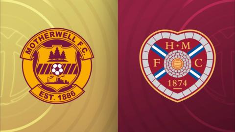 Motherwell and Hearts badges
