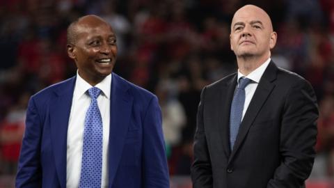 Patrice Motsepe and Gianni Infantino