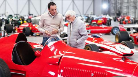 Bernie Ecclestone and his car collection 