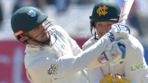 Shropshire-born England Lions all-rounder Ed Barnard's 163 not out was comfortably his career-best score