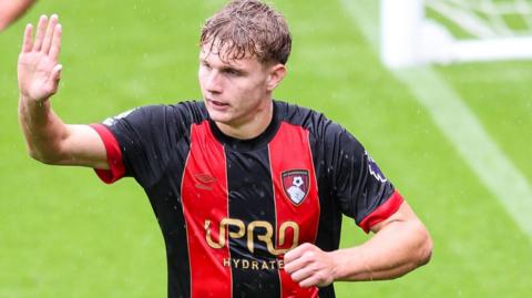 Jonny Stuttle in action for Bournemouth's youth side