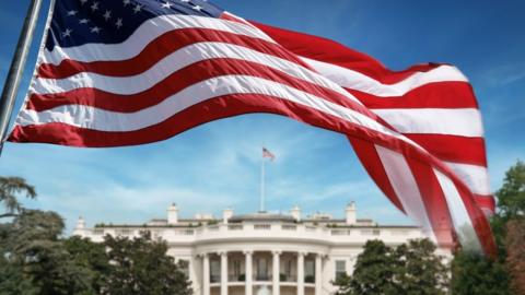 Flag over White House