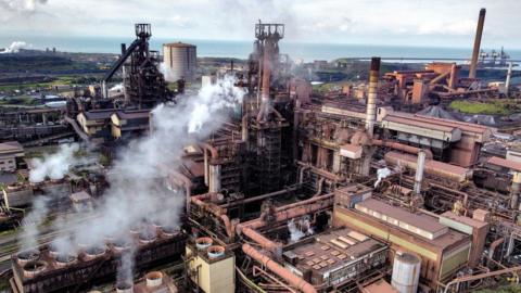 Tata Steel's Port Talbot steelworks in south Wales