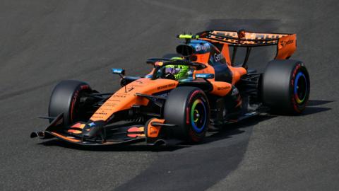 McLaren's Lando Norris during Hungarian Grand Prix qualifying