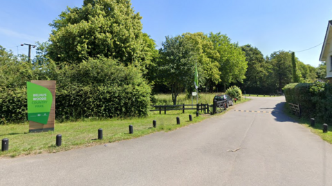 The entrance to Belhus Woods Country Park