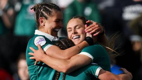 Ireland celebrate victory