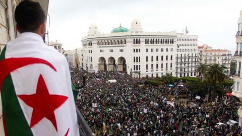 Protester in Algiers 22 March