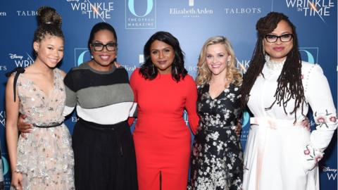 The cast and crew of A Wrinkle in Time