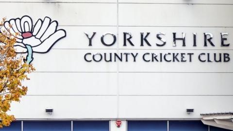 Yorkshire County Cricket Club sign outside Headingley