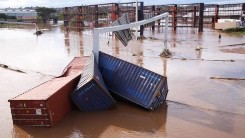 Shipping containers near Durban