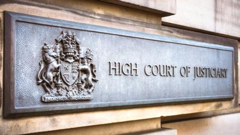 Sign for High Court in Edinburgh